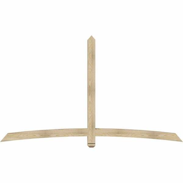 Ekena Millwork Bellingham Rough Sawn Timber Gable Bracket, Douglas Fir, 96"W x 56"H x 4"D x 4"F, 14/12 Pitch GBW096X56X0404BEL00RDF - main